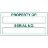 PROPERTY OF& SERIAL NO-SELF LAMINATING LABELS(50X25MM ROLL OF 250) thumbnail-0