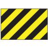 BLACK & YELLOW WARNING PANEL -PVC(600 X 400MM) thumbnail-0