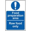 FOOD PREPARATION AREA RAW FOODONLY - SAV (200 X 300MM) thumbnail-0