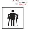 MAN ON CRUTCHES GRAPHIC -TAKTYLE(150 X 150MM) thumbnail-0