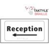 RECEPTION ARROW LEFT -TAKTYLE(300 X 150MM) thumbnail-0