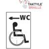 DISABLED WC ARROW LEFT -TAKTYLE(150 X 225MM) thumbnail-0