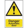 DANGER AUTOMATIC DOOR - PVC (200X300MM) thumbnail-0