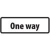 SUPPLEMENTARY PLATE 'ONE WAY'-ZIN (860 X 360MM) thumbnail-0