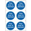 THIS DOOR IS ALARMED - PVC (200X300MM) thumbnail-0