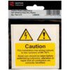 CAUTION MIXED CABLE NOTICE -PACKOF 25 SAV (75 X 75MM) thumbnail-0