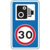 420X720MM DIB. '30MPH SPEED LIMIT CAM SYMBOL' ROSIGN(W CHANNEL) thumbnail-0