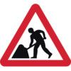 ROADWORKS AHEAD - Q SIGN (600MM) thumbnail-0