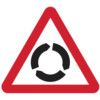 600MM TRI. DIBOND 'ROUNDABOUTAHEAD' ROAD SIGN (WITH CHANNEL) thumbnail-0