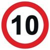 600MM TRI. DIBOND 'HEIGHT RESTRICTION...' ROAD SIGN (W/O CHANNEL) thumbnail-0