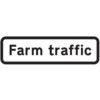 692 X 188MM DIBOND 'FARMTRAFFIC'ROAD SIGN (WITH CHANNEL) thumbnail-0