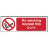 NO SMOKING BEYOND THIS POINT -RPVC (600 X 200MM) thumbnail-0