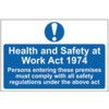 HEALTH & SAFETY AT WORK ACT 1974- PVC (300 X 200MM) thumbnail-0