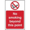 NO SMOKING BEYOND THIS POINT -RPVC (400 X 600MM) thumbnail-0