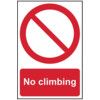 NO CLIMBING - RPVC (200 X 300MM)  thumbnail-0