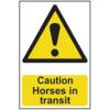 CAUTION HORSES IN TRANSIT -PVC(200 X 300MM) thumbnail-0