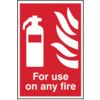 FOR USE ON ANY FIRE - PVC (200X300MM) thumbnail-0