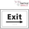 EXIT ARROW RIGHT - TAKTYLE (225X150MM) thumbnail-0