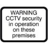 600X450MM DIBOND 'CCTV SECURITY OPERATION' ROAD SIGN(W/O CHANNEL) thumbnail-0