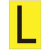 75MM YELLOW VINYL - CHARACTER 'L'(PK-10) thumbnail-0