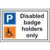 DISABLED BADGE HOLDERS ONLY -PVC(300 X 200MM) thumbnail-0