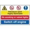 PETROLEUM SPIRIT / NO SMOKING /SW ITCH OFF ENGINE-PVC(600X400MM) thumbnail-0