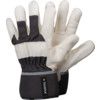 TEGERA 364 COWHIDE & COTTON CAT.II GLOVES BLACK/WHITE SZ-8 (PR) thumbnail-0