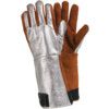 TEGERA 364 COWHIDE & COTTON CAT.II GLOVES BLACK/WHITE SZ-12 (PR) thumbnail-0