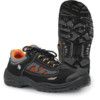 Jalas M-Sport Light Unisex Metal Safety Shoes, Size 6.5, Black/Orange, Leather/Textile Upper, Aluminium Toe Cap, S2, EN ISO 20345:2011 thumbnail-0