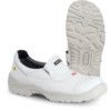 Jalas 3520 Unisex Metal Safety Shoes, Size 9.5, White, Leather Upper, Aluminium Toe Cap, S2, EN ISO 20345:2022 thumbnail-0