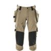 3/4 LENGTH TROUSERS WITH HOLSTER POCKETS LIGHT KHAKI (W27) thumbnail-0