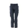ACCELERATE, Work Trousers, Women, Navy Blue, Polyester, Waist 45.5", Short, Size 24 thumbnail-0