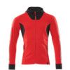 ACCELERATE HOODIE WITH ZIPPER TRAFFIC RED/BLACK (2XL(1 PCS.)) thumbnail-0