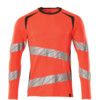 ACCELERATE SAFE T-SHIRT, LONG-SLEEVED HI-VIS RED/DARK ANTHRACITE (2XL(1 PCS.)) thumbnail-0