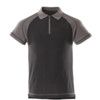 BIANCO POLO SHIRT WITH CHEST POCKET BLACK/ANTHRACITE (S) thumbnail-0