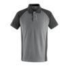 UNIQUE, Polo Shirt, Unisex, Grey/Black, Cotton/Polyester, Short Sleeve, M thumbnail-0