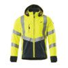 BLACKPOOL SOFTSHELL JACKET HI-VISYELLOW/DARK NAVY (S) thumbnail-0