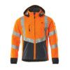 BLACKPOOL SOFTSHELL JACKET HI-VISORANGE/DARK NAVY (S) thumbnail-0