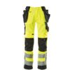 WIGAN TROUSERS WITH HOLSTER POCKETS HI-VIS YELLOW/BLACK (L30W42.5) thumbnail-0