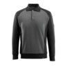 UNIQUE MAGDEBURG POLO SWEATSHIRT DARKANTHRACITE/BLACK (XS) thumbnail-0