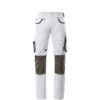 UNIQUE, Lemberg, Work Trousers, Unisex, White/Grey, Poly-Cotton, Waist 38.5", Short thumbnail-0