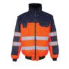 LIVIGNO PILOT JACKET HI-VISORANGE/NAVY (XS) thumbnail-0