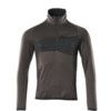 ACCELERATE FLEECE JUMPER WITH HALF ZIP DARKANTHRACITE/BLACK (S) thumbnail-0