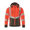 BLACKPOOL SOFTSHELL JACKET HI-VISRED/DARK ANTHRACITE (S) thumbnail-0