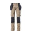 UNIQUE KASSEL TROUSERS WITH HOLSTER POCKETS LIGHT KHAKI/BLACK (L30W30.5) thumbnail-0