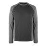 UNIQUE BIELEFELD T-SHIRT, LONG-SLEEVEDBLACK/DARK ANTHRACITE (XS) thumbnail-0