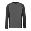 UNIQUE BIELEFELD T-SHIRT, LONG-SLEEVEDDARK ANTHRACITE/BLACK (XS) thumbnail-0