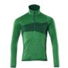 ACCELERATE FLEECE JUMPER WITH HALF ZIP GRASSGREEN/GREEN (XS) thumbnail-0