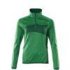 ACCELERATE FLEECE JUMPER WITH HALF ZIP GRASSGREEN/GREEN (XS) thumbnail-0