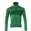 ACCELERATE FLEECE JUMPER WITH ZIPPER GRASSGREEN/GREEN (S) thumbnail-0